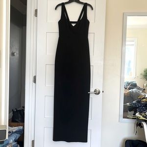Nicole Miller black evening gown